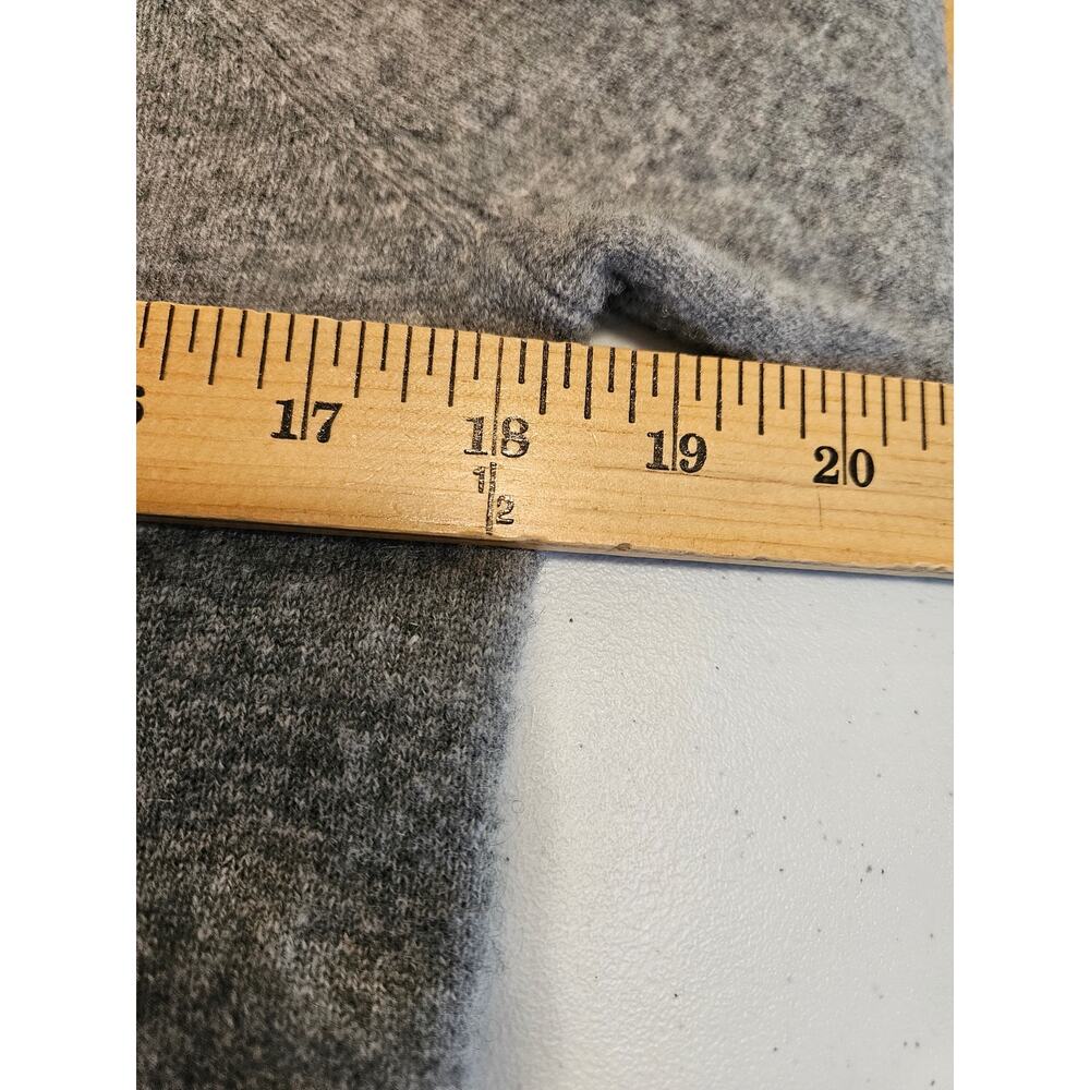 Hollister 100% Cashmere Sweater Womens Medium Gray Mock Neck Raglan Sleeve Soft - Picture 6 of 10